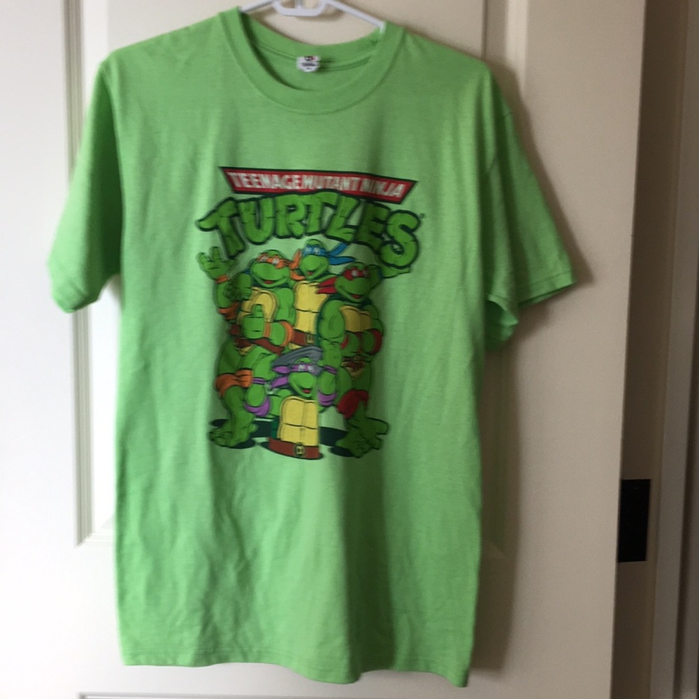 Teenage Mutant mens Ninja Turtles short sleeve T-shirt size M green